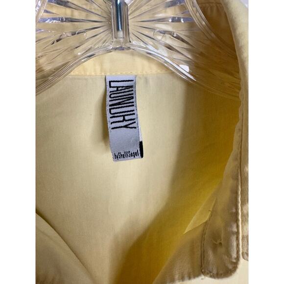 Vintage Laundry by Shelli Segal Yellow Blouse Size 5 - Picture 3 of 4